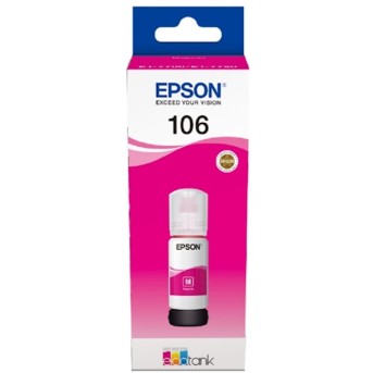 Контейнер с чернилами Epson C13T00R340 106 EcoTank Magenta 70 ml - Metoo (1)