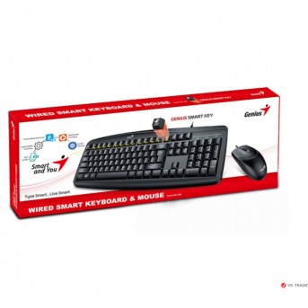 Клавиатура + Мышь Genius RS2,Smart KM-200,BLK,USB,KAZ 31330003411 - Metoo (1)