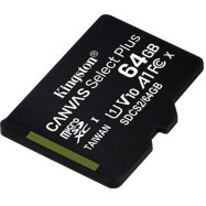 Карта памяти Kingston 64GB microSDXC Canvas Select Plus 100R A1 C10 Single Pack w/o Adapter, SDCS2/64GBSP