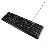 Клавиатура Гарнизон GK-100XL, USB, черный, кабель 2м