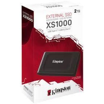 Внешний SSD Kingston SXS1000/<wbr>2000G 2TB, USB 3.2 Gen 2, до 1050 МБ/<wbr>с (чтение), 1000 МБ/<wbr>с (запись), кабель USB-C к USB-A - Metoo (1)
