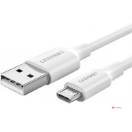 Кабель Ugreen US289 Micro USB Male To USB 2.0 A Male Cable 1M (White), 60141