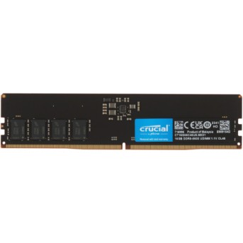Модуль оперативной памяти Crucial DIMM DDR5, 16Gb, 5600Mts, CL46, 1.1v, CT16G56C46U5 в Metoo.kz - Metoo (1)