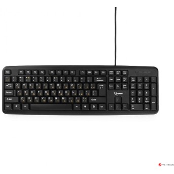 Клавиатура Gembird KB-8320UXL-BL, черный, USB, кабель 2 м., 104 клавиши, кабель 2м - Metoo (1)