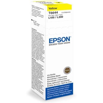Контейнер с чернилами Epson C13T66444A L100/<wbr>L200 Yellow - Metoo (1)
