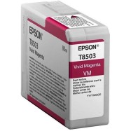 Картридж струйный Epson C13T85030N VividMagenta T850300 UltraChrome HD 80ml..