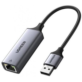 Конвертер сигнала UGREEN CM209 USB to RJ45 Ethernet Adapter Aluminum Case (Space Gray) - Metoo (1)