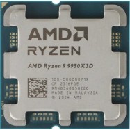 Процессор AMD Ryzen 9 9950X3D2, AM5, 4.3GHz base 5.6GHz Turbo, 192Mb L3 Dual 3D V-Cache, 16C/32T, ..