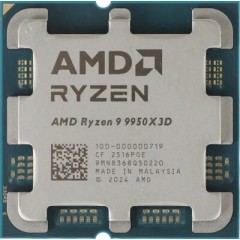 Процессор AMD Ryzen 9 9950X3D2, AM5, 4.3GHz base 5.6GHz Turbo, 192Mb L3 Dual 3D V-Cache, 16C/32T, ..