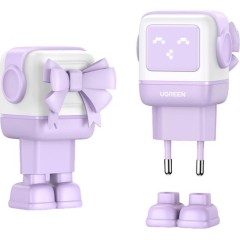 Зарядное устройство Ugreen CD361 35291 Nexode 65W 1*USB-A/<wbr>2*USB-C Robot GaN Fast Charger