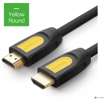 Кабель UGREEN HD101 HDMI Round Cable 20m (Yellow/<wbr>Black) - Metoo (1)