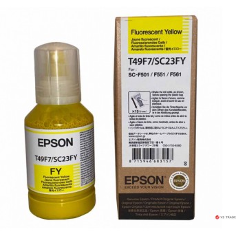 Емкость с флуоресцентными желтыми чернилами Epson C13T49F700 140 мл - Metoo (1)