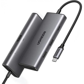 Конвертер Ugreen CM498 USB-C To HDMI+2*USB 3.2 A+ USB-C 3.2+SD/<wbr>TF+PD 15531 - Metoo (1)