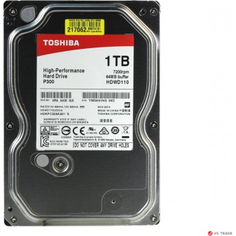Внутренний жесткий диск HDD 1Tb TOSHIBA HDWD110UZSVA - Metoo (1)