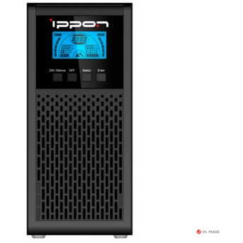 ИБП Ippon Innova G2 Euro 1000L On-Line UPS 1000VA, 900Вт, чист. синусоида , 2xEURO, управление по USB, без батарей, LCD - Metoo (1)