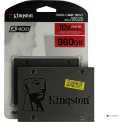 Твердотельный накопитель Kingston SA400S37/<wbr>960G , 960GB 2.5, Read 500Mb/<wbr>s, Write 450Mb/<wbr>s, SATA 6Gb
