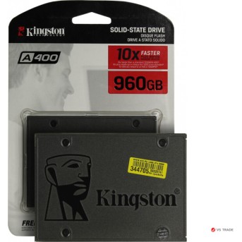 Твердотельный накопитель Kingston SA400S37/<wbr>960G , 960GB 2.5, Read 500Mb/<wbr>s, Write 450Mb/<wbr>s, SATA 6Gb - Metoo (1)