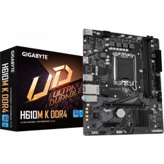 Сист.плата Gigabyte H610M K DDR4 2.0, H610, 1700, 2xDDR4, PCI-Ex16, PCI-Ex1, M.2, 2xSATA, HDMI, BO..