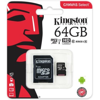 Карта памяти 64GB Kingston SDCS/<wbr>64GB - Metoo (2)
