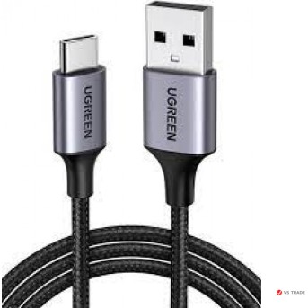 Кабель UGREEN US288 USB-A 2.0 to USB-C Cable Nickel Plating Aluminum Braid 3m (Space Gray), 60408 - Metoo (1)