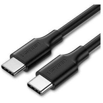 Кабель UGREEN US286 USB 2.0 Type C to Type C Cable Nickel Plating 0.5m (Black) - Metoo (1)