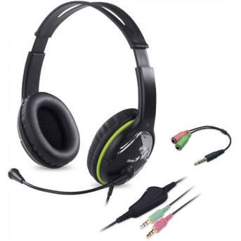 Наушники Genius HS-400A +Single Jack Cable, 31710031400 - Metoo (1)
