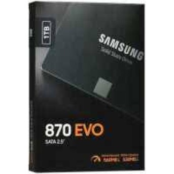 Твердотельный накопитель SSD Samsung 870 EVO, MZ-77E1T0B/EU, 1 ТБ, 2.5, SATA III, чтение: 560 МБ/с, запись: 530 МБ/с,TLC в Metoo.kz - Metoo (1)