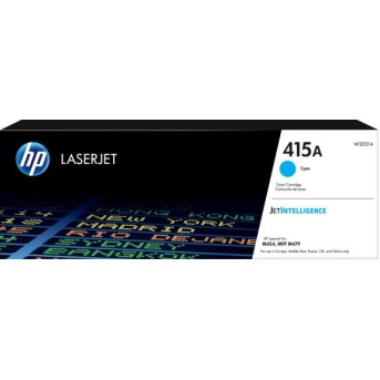Оригинальный лазерный картридж HP W2031A LaserJet 415A, голубой, 2100 стр. - Metoo (1)