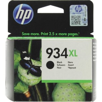 HP 934XL, Оригинальный струйный картридж HP увеличенной емкости, Черный (C2P23AE) - Metoo (1)
