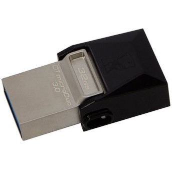 USB Флеш 32GB 3.0 Kingston OTG DTDUO3/<wbr>32GB металл - Metoo (1)