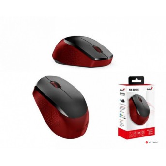 Беспроводная оптическая мышь Genius NX-8000S, 2.4GHz Wireless Silent Mouse , AA x 1, 31030025401, Red - Metoo (1)