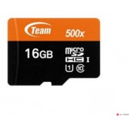 Карта памяти Team Group Micro SDHC/SDXC 16GB UHS-I TUSDH16GCL10U03 BLACK, R/W: up to 80/15 MB/s, + SD Adapter
