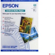 Бумага для струйной печати Epson C13S041342 A4 Archival Matte Paper, 50 sheets, 192g/m2
