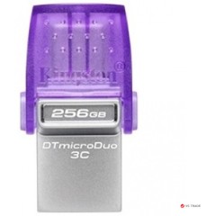 USB Flash Kingston 256 GB, DataTraveler MicroDuo 3C, USB 3.2, Type-C, Violet, DTDUO3CG3/<wbr>256GB