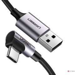 Кабель UGREEN US284 Angled USB AM to USB Type C Cable Angled 1m