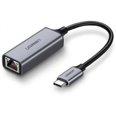 Адаптер UGREEN CM199 USB Type C to 10/100/1000M Ethernet Adapter (Space Gray), 50737..
