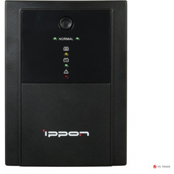 ИБП Ippon Back Basic 1500 Euro, 1500VA, 900Вт, AVR 162-280В, 4хEURO, управление по USB, без комлекта кабелей - Metoo (2)