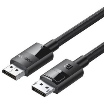 Кабель UGREEN DP114 DP 1.4 Male to Male Plastic Case Braided Cable 3m, 80393 в Metoo.kz - Metoo (1)