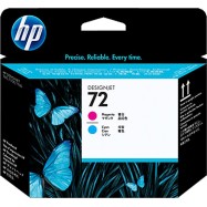 Печатающая головка HP C9383A №72 DesignJet пурпурная и голубая