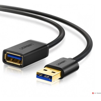 Кабель UGREEN US129 USB 3.0 Extension Male Cable 3m (Black), 30127 - Metoo (1)