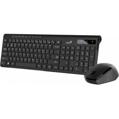 Комплект Genius KM-8206S,BLK,AI,RU, 2.4GHZ, 31340017402