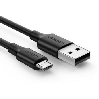 Кабель Ugreen US289 Micro USB Male To USB 2.0 A Male Cable 1.5M (Black), 60137 - Metoo (1)