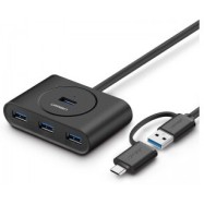HUB CR113 USB 3.0 A With USB-C Plug 4 Ports HUB 40850
