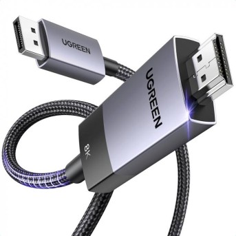 Кабель Ugreen DP115 80395 DP Male To HDMI 8K Cable 1m - Metoo (1)