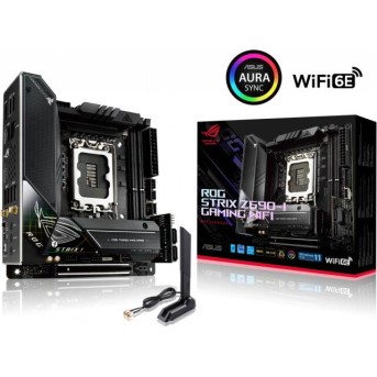 Сист.плата ASUS ROG STRIX Z690-I GAMING WIFI, Z690, 1700, 2xDIMM DDR5, PCI-E x16, M.2, SATA, Thunderbolt, HDMI, ITX, BOX - Metoo (1)