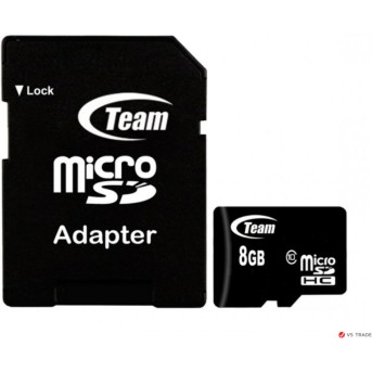 Карта памяти Team Group Micro-SDHC TUSDH8GCL1003 8Gb w/<wbr>Adapter - Metoo (1)