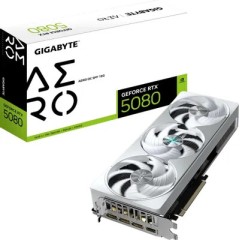 Видеокарта Gigabyte , GeForce RTX 5080 AERO OC, 16Gb GDDR7, 256Bit, DP, HDMI, BOX