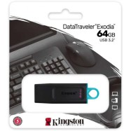 USB- Flash Kingston DTXM/64GB, USB 3.2 Gen 1, черный пластик