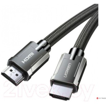 Кабель Ugreen HD135 8K HDMI M/<wbr>M Round Cable with Braided, 1m, Gray, 70319 - Metoo (1)