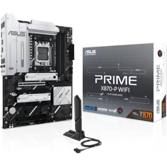 Сист. плата ASUS PRIME X870-P WIFI,X870E,AM5,4xDIMM DDR5,4xPCI-E x16 ,4xM.2,2xSATA,HDMI,WIFI7,BOX - Metoo (1)